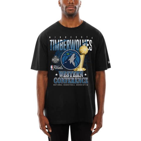 Men's New Era  Black Minnesota Timberwolves 2025 Western Conference Finals T-Shirt