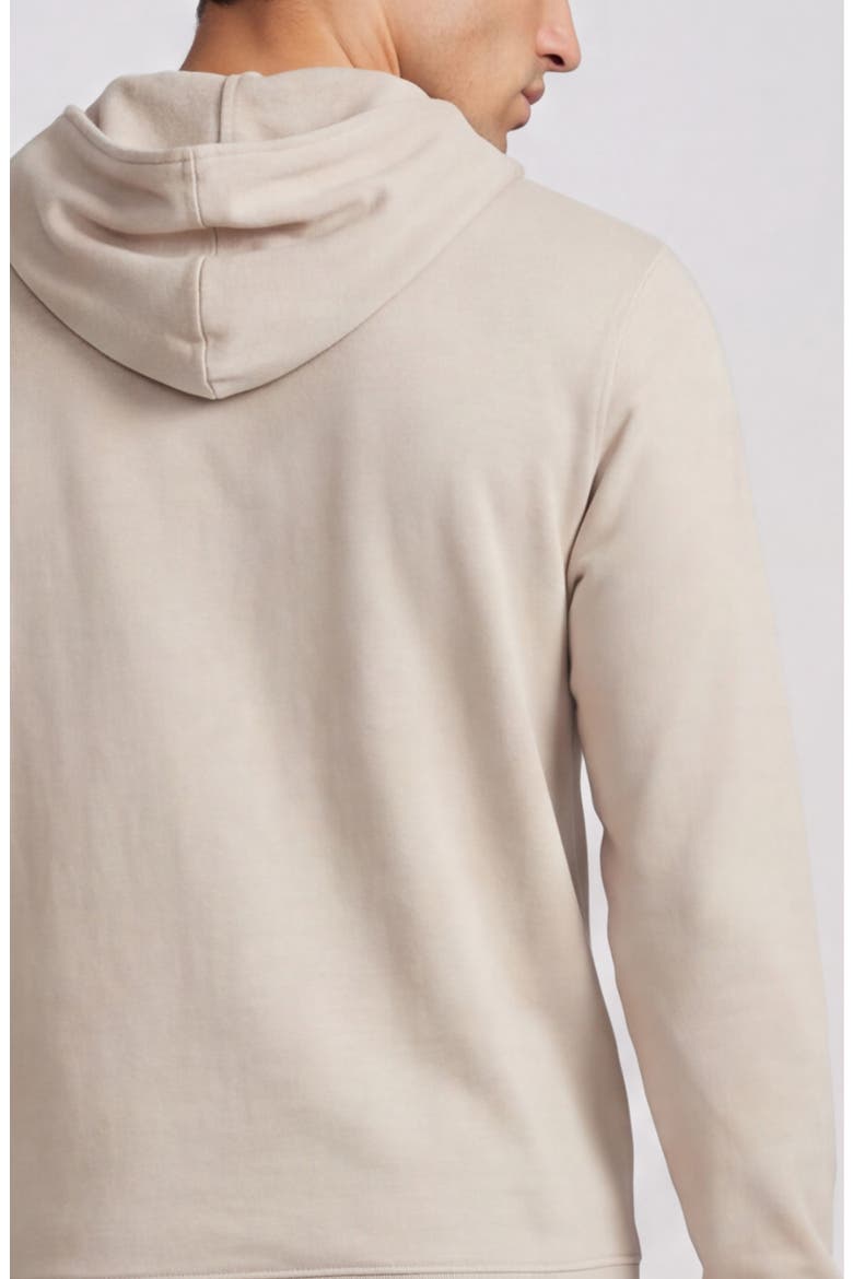 Stonewashed Cotton Terry Hoodie, Alternate, color, SAND