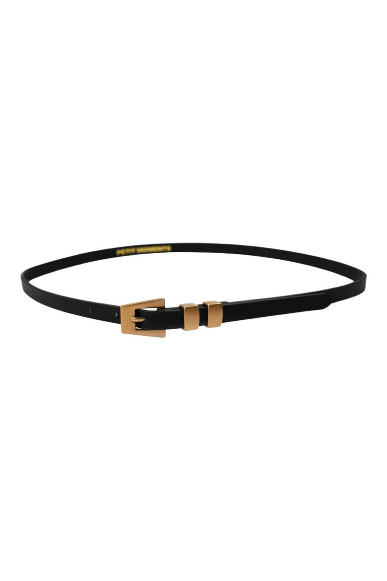 Modern Slim Belt, Main, color, BLACK/ GOLD