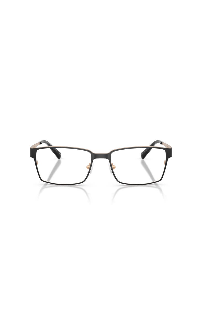 Michael Kors 56mm Rectangle optical glasses, Alternate, color, Black