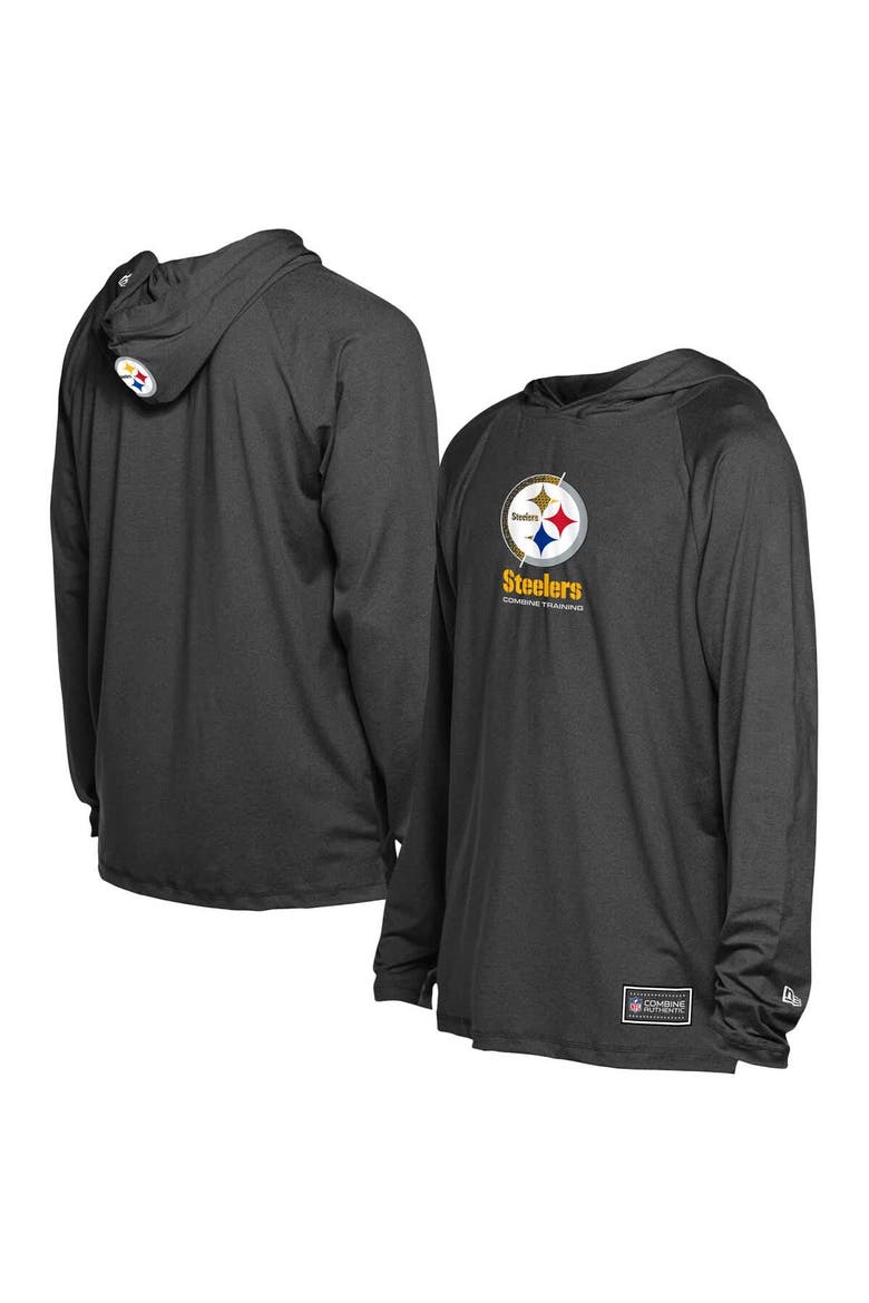 Men's New Era  Black Pittsburgh Steelers Functional Fandom Hoodie, Main, color, Black
