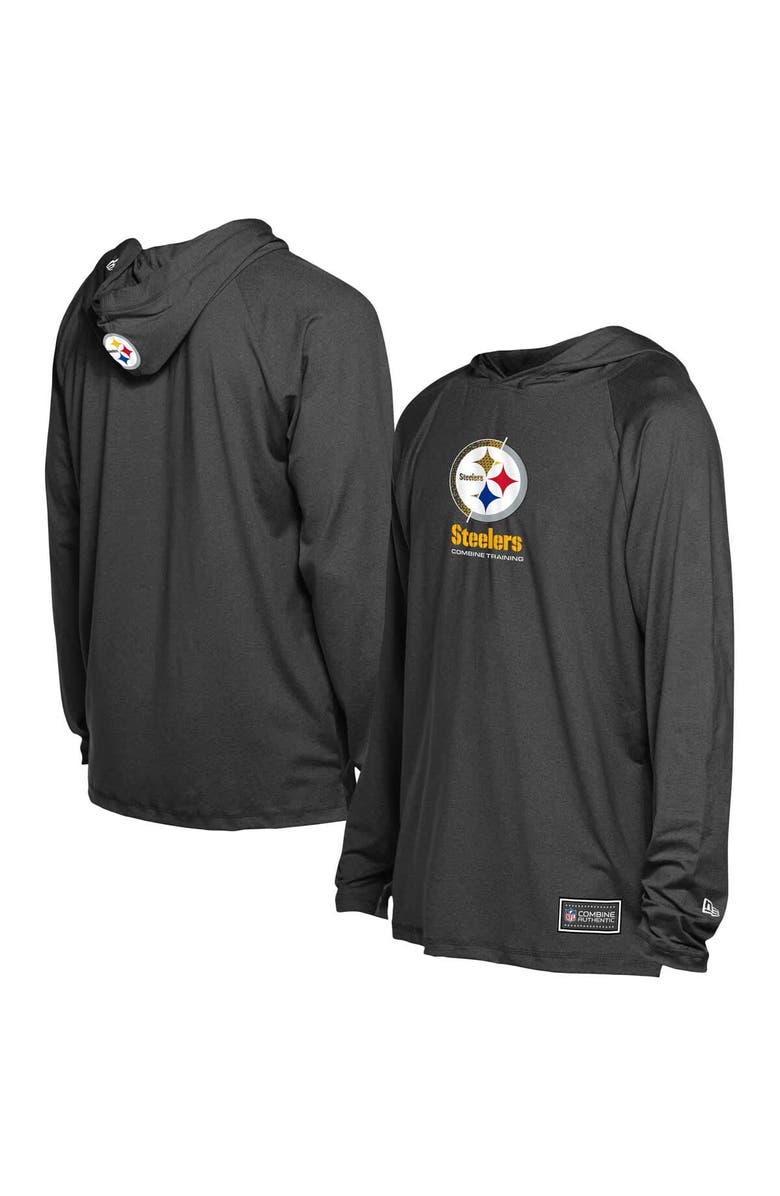 New Era Men's New Era Black Pittsburgh Steelers Functional Fandom Hoodie, Main, color, Black