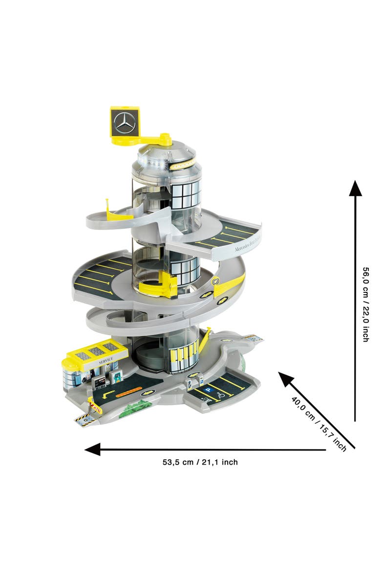 Mercedes Benz Electric Car Parking Garage with Helix Elevator, Alternate, color, Multicolored