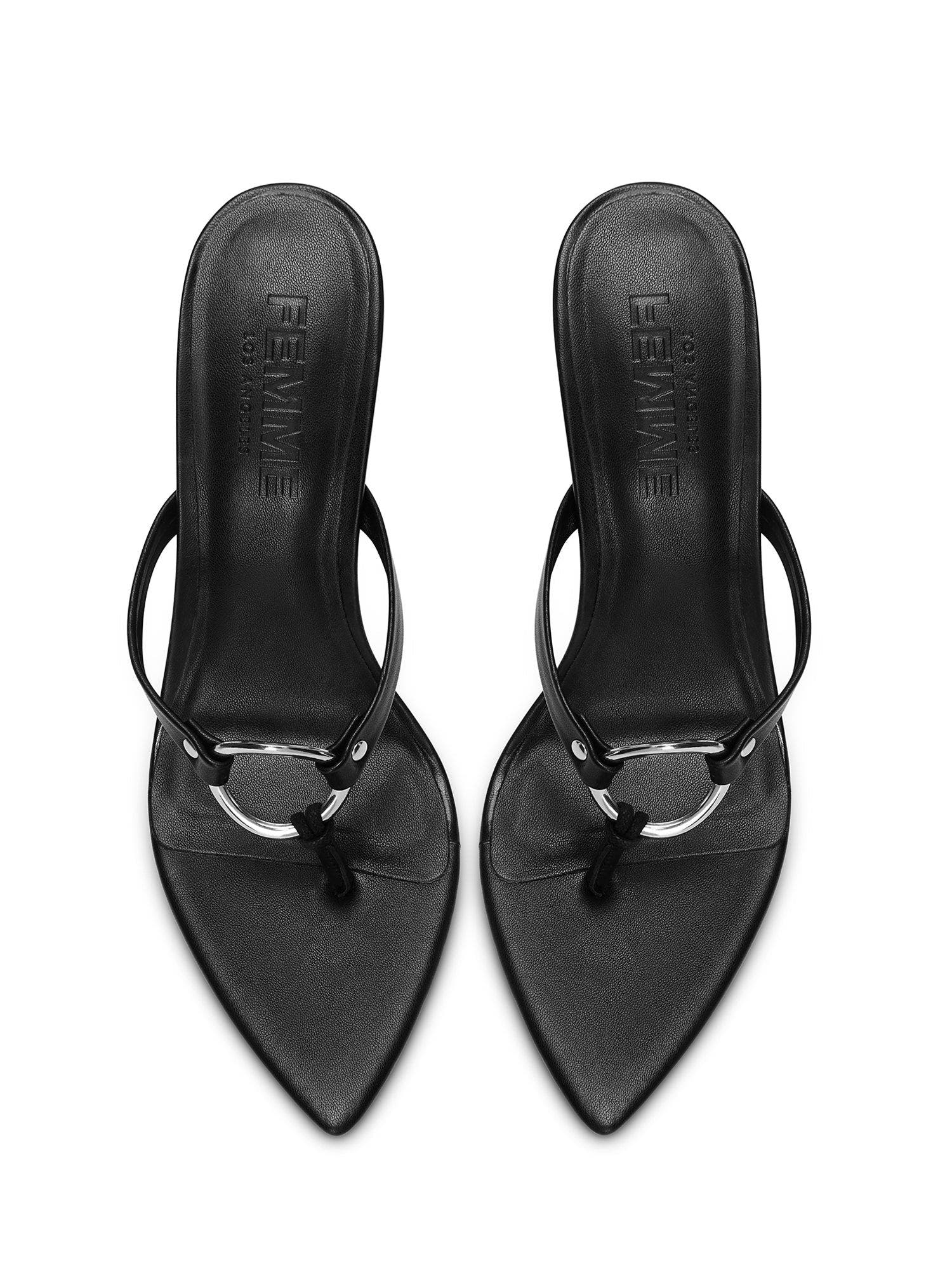 FEMME Akio Sandal, Alternate, color, Black