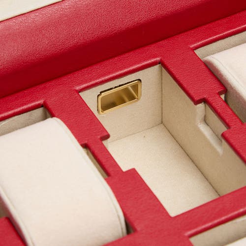 Wolf Palermo 6 Pc Watch Box In Red
