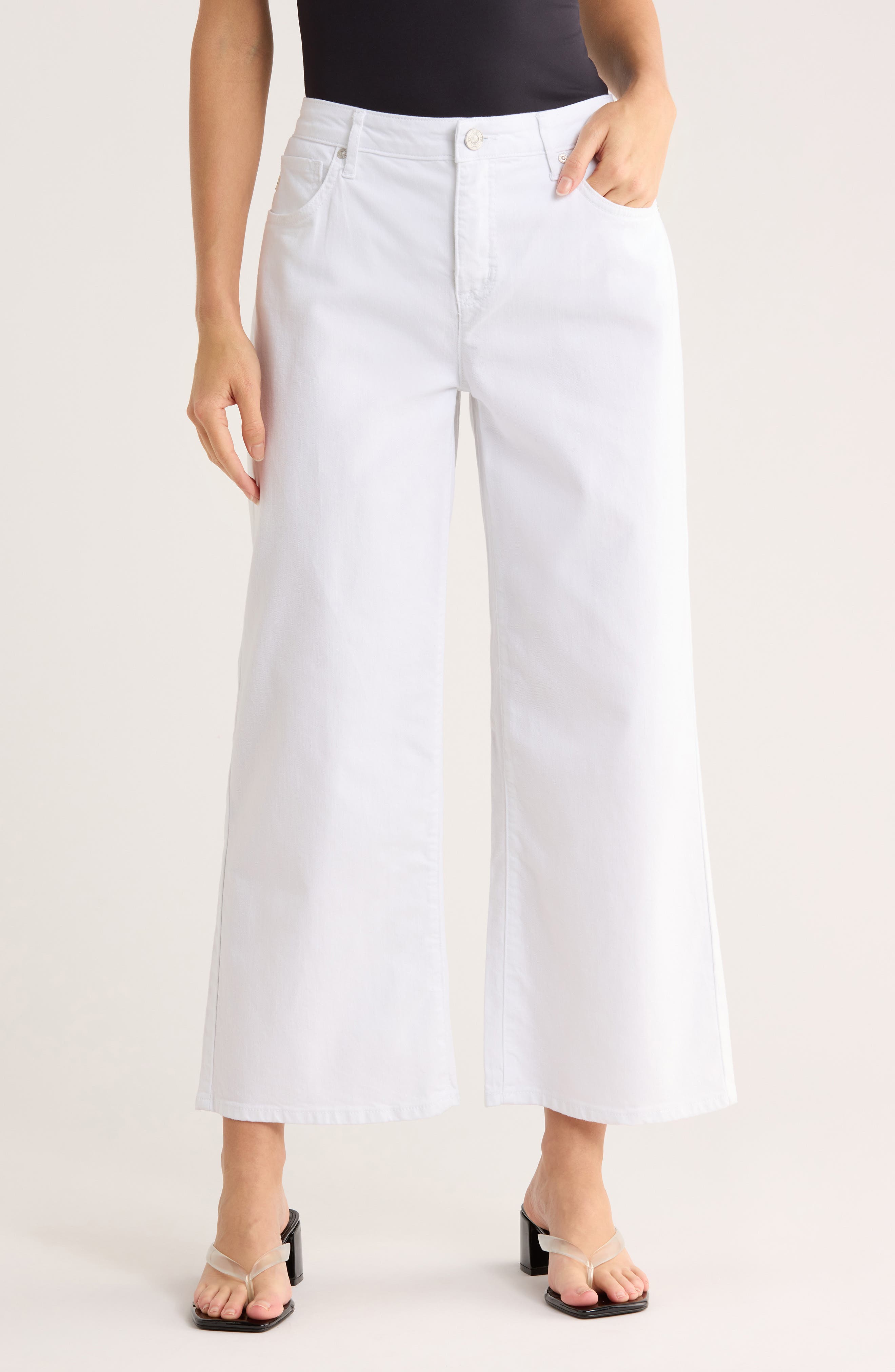 Seven7 Featherweight Crop Wide Leg Jeans