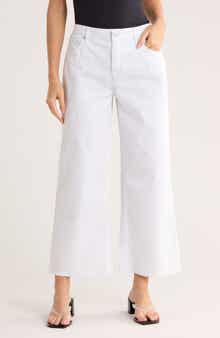 Seven7 Featherweight Crop Wide Leg Jeans