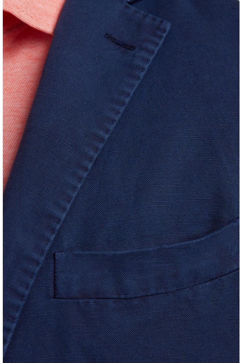 The Jackson Cotton & Linen Soft Coat, Alternate, color, NAVY
