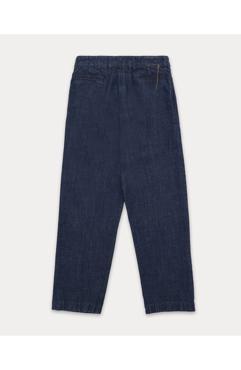 Fortela Newyork Pleated Denim Trousers, Alternate, color, Indigo Rinse