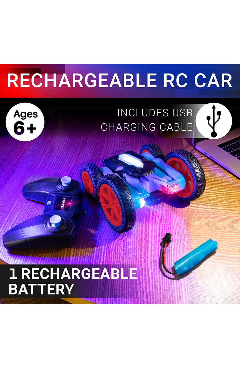 Force1 Tornado Red LED Remote Control Car, Alternate, color, Blue, Red