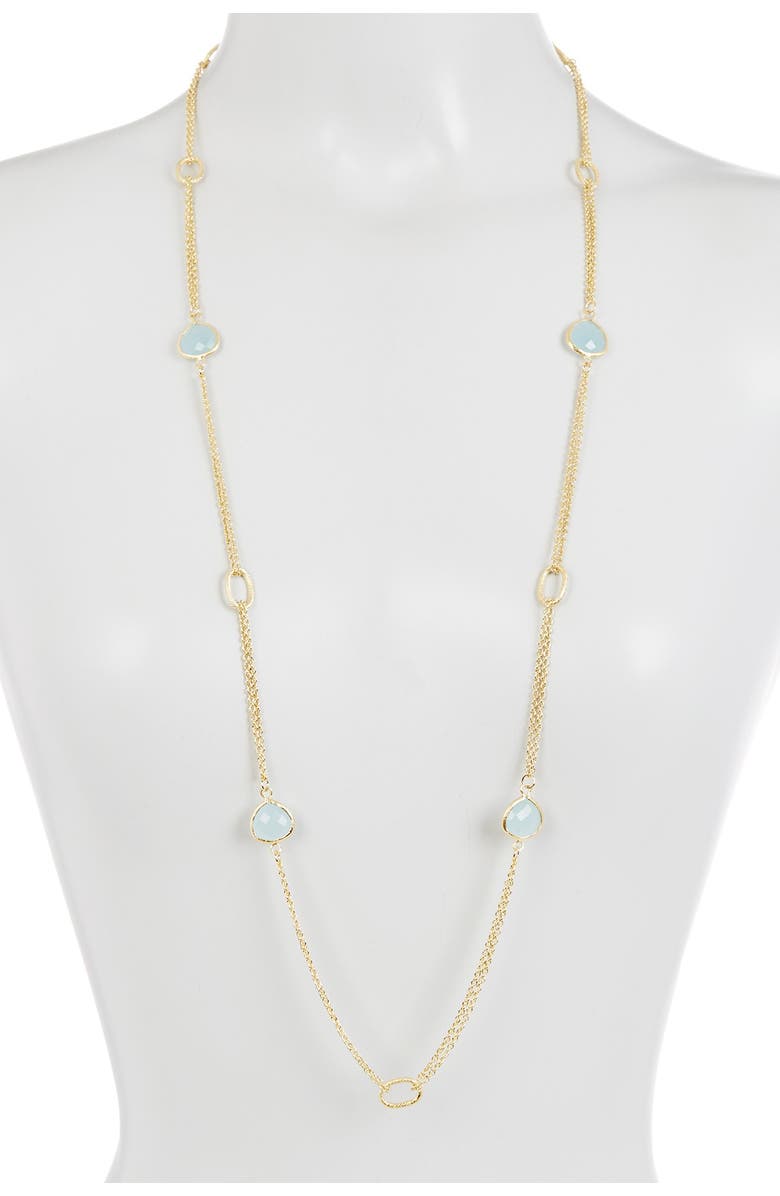 RIVKA FRIEDMAN 18K Gold Clad Quartize Link Necklace, Alternate, color, 