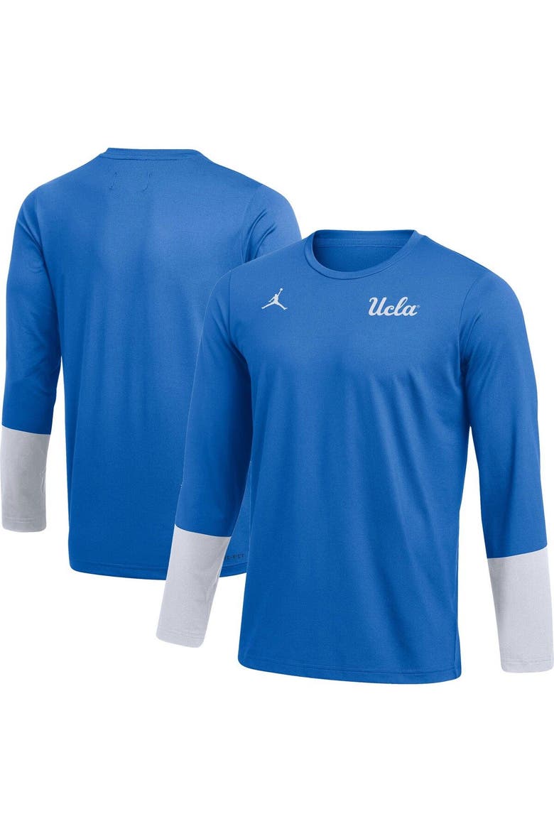 Men's Jordan Brand Blue UCLA Bruins Football Performance Long Sleeve T-Shirt, Main, color, Blue