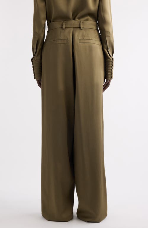 Dries Van Noten Penn Wide Leg Pants In Green