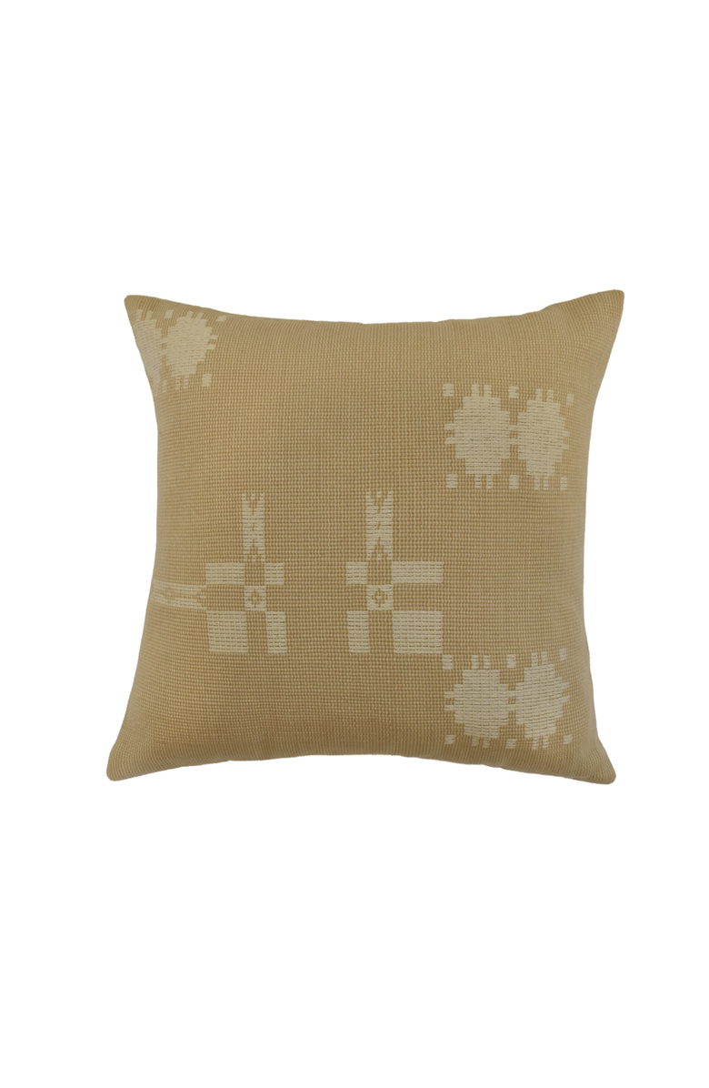 Heirloom Naga Lanthoi Handwoven Pillow - Cover, Alternate, color, Beige