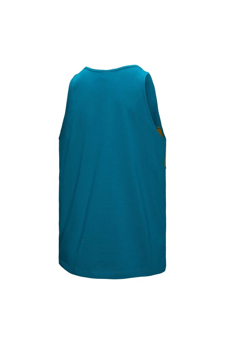 Mitchell & Ness Men's Mitchell & Ness Teal Jacksonville Jaguars Retro Colorblock Tank Top, Alternate, color, Teal