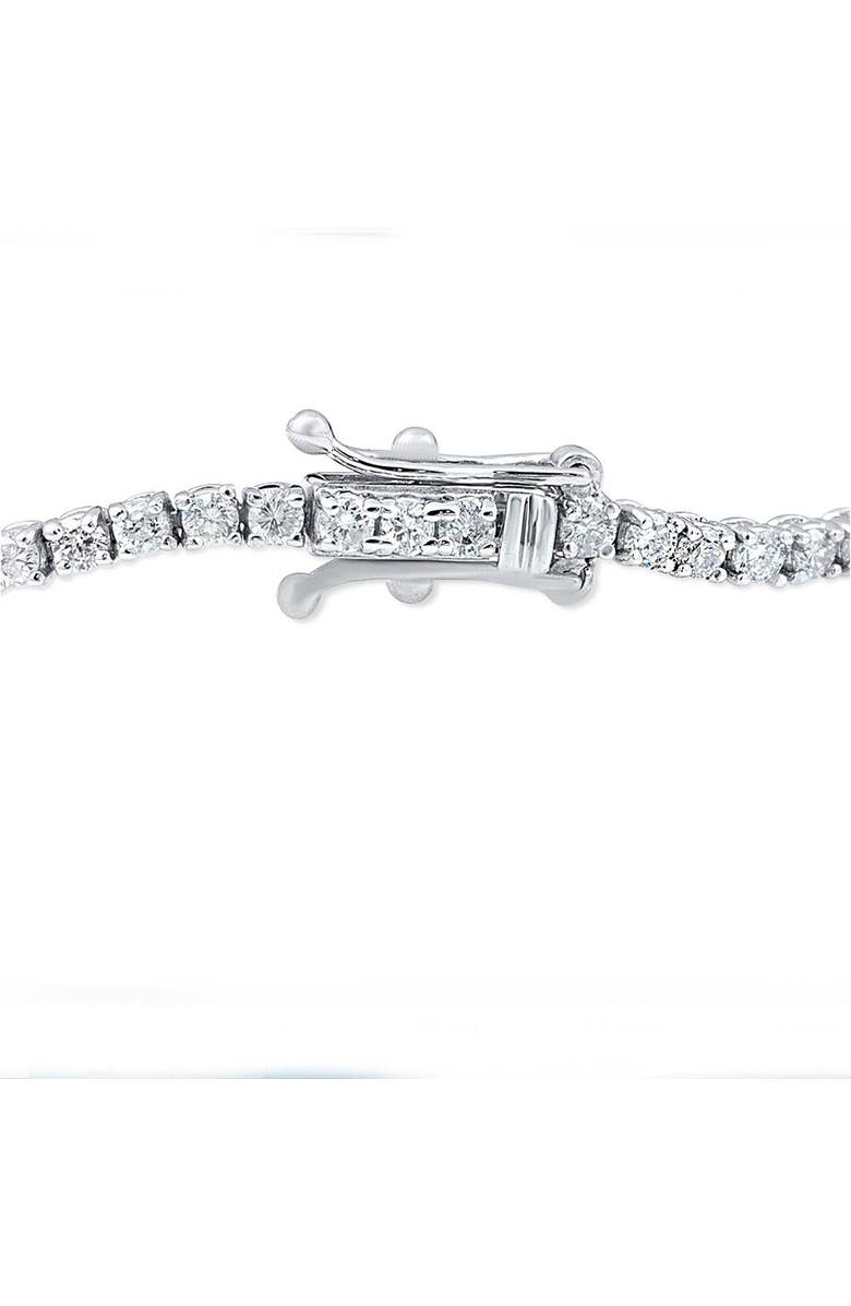 Bliss Diamond 3 Carat Round Cut Lab Grown Diamond Tennis Bracelet In 14k Gold 7", Alternate, color, 14K White Gold