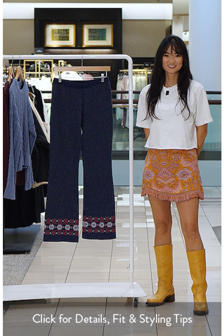 Fair Isle Bootcut Sweater-Pants video