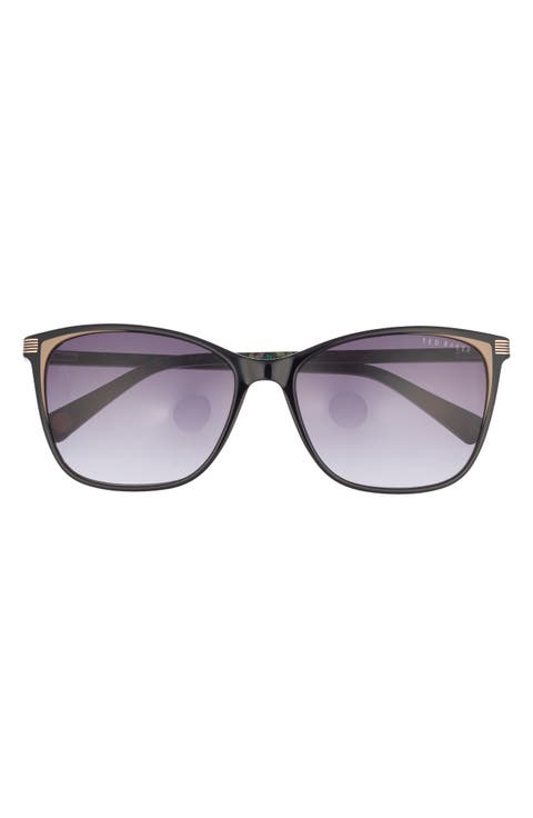 57mm Gradient Square Sunglasses