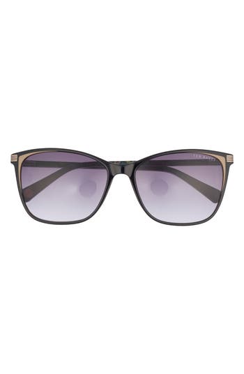 Ted Baker 57mm Gradient Square Sunglasses In Gray