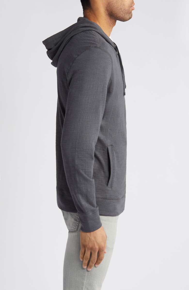 Faherty Sunwashed Slub Cotton Zip-Up Hoodie, Alternate, color, 
