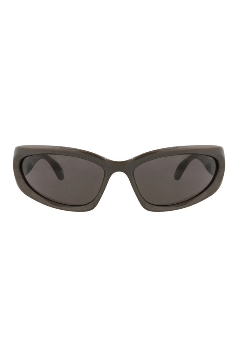 65mm Oval Sunglasses, Main, color, GREY GREY GREY