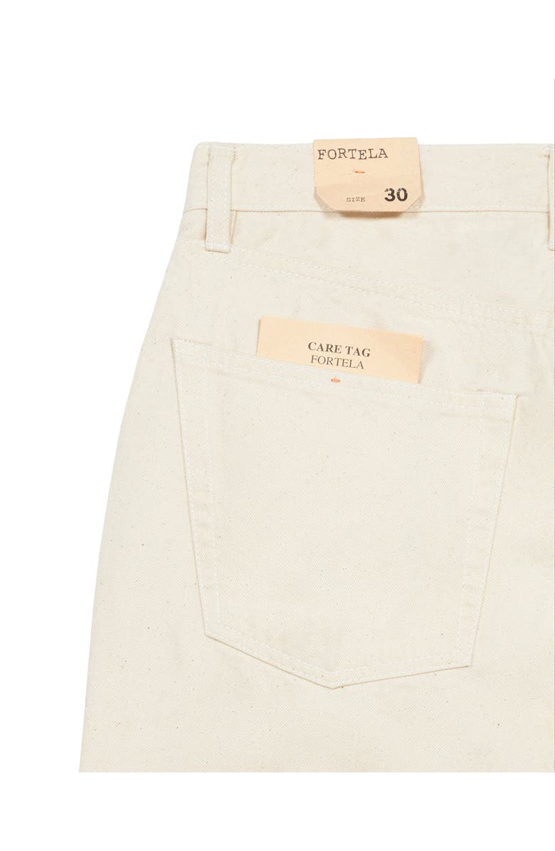 Fortela John D Slim Fit Five Pocket Jeans, Alternate, color, Ecru