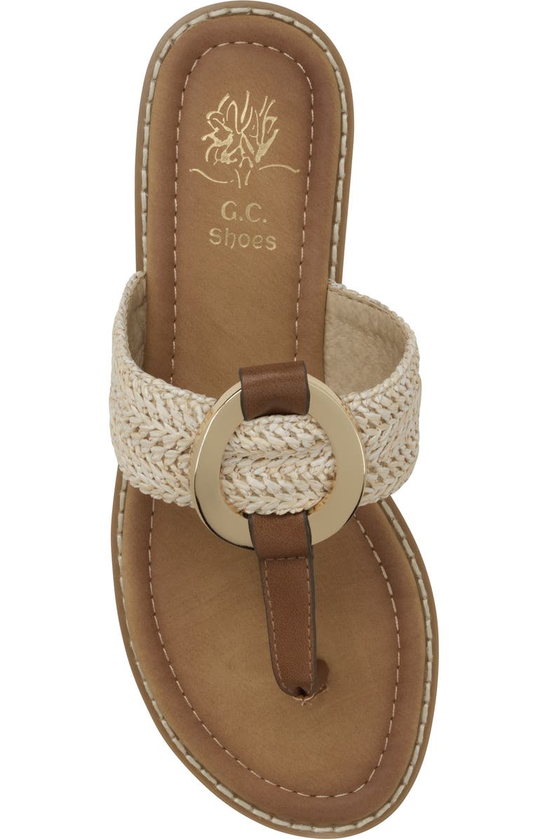 GOOD CHOICE NEW YORK Jovie Woven Flip Flop, Alternate, color, Natural