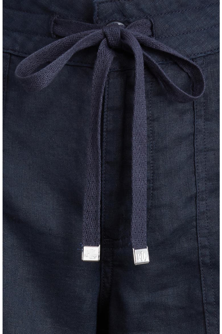 Wide Leg Linen Pants, Alternate, color, LAUREN NAVY
