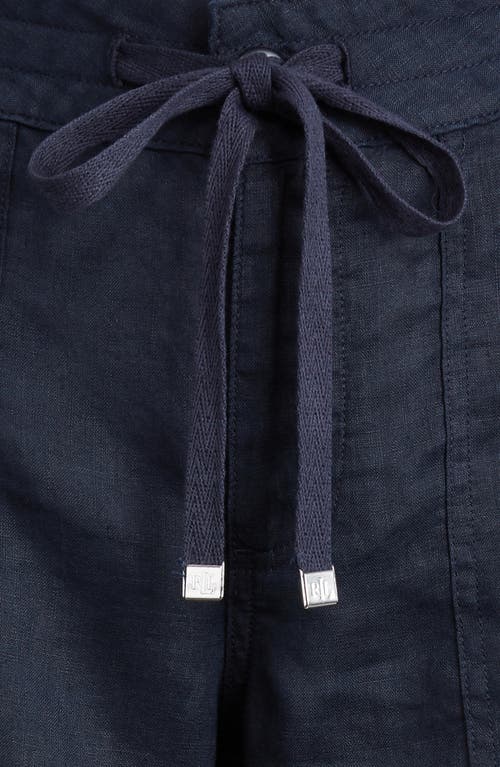 RALPH LAUREN LAUREN RALPH LAUREN WIDE LEG LINEN PANTS