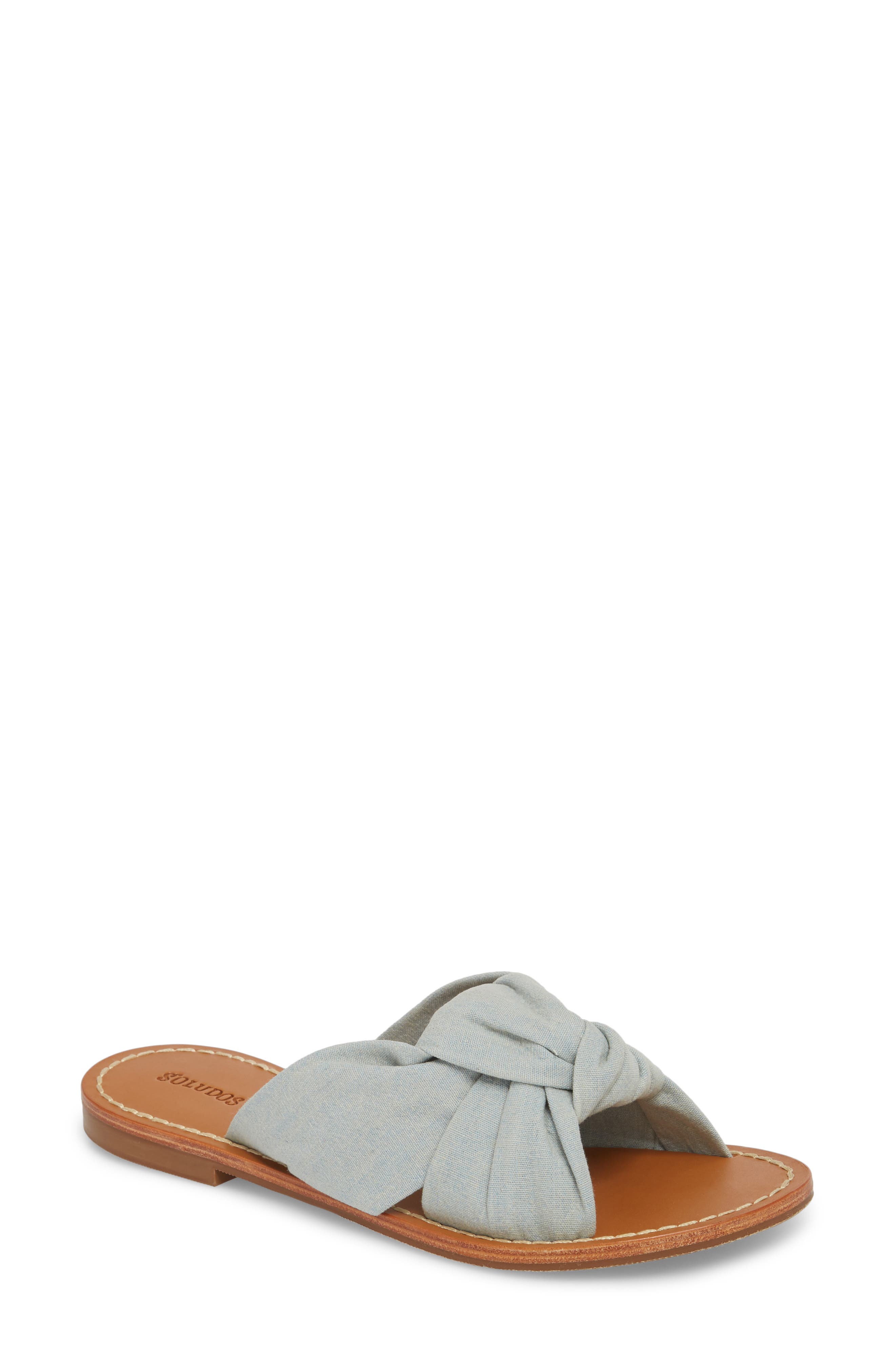 Soludos Knotted Slide Sandal, Main, color, 