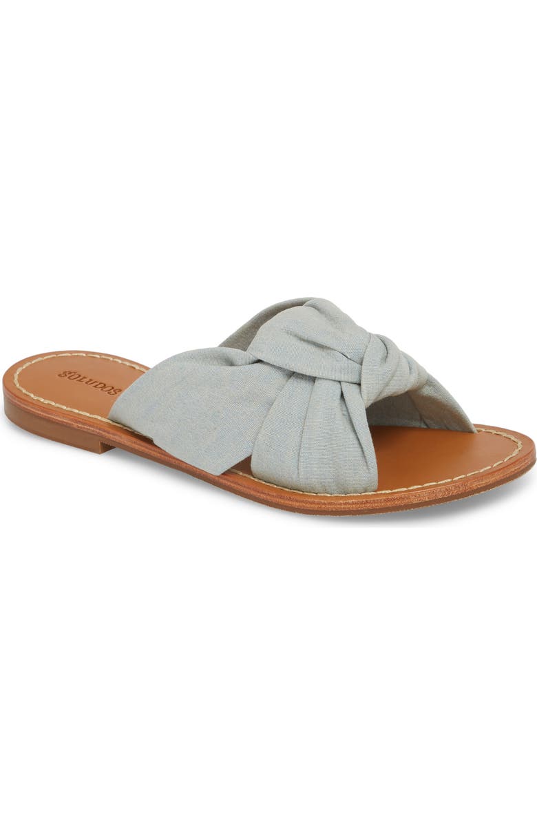 Soludos Knotted Slide Sandal, Main, color,