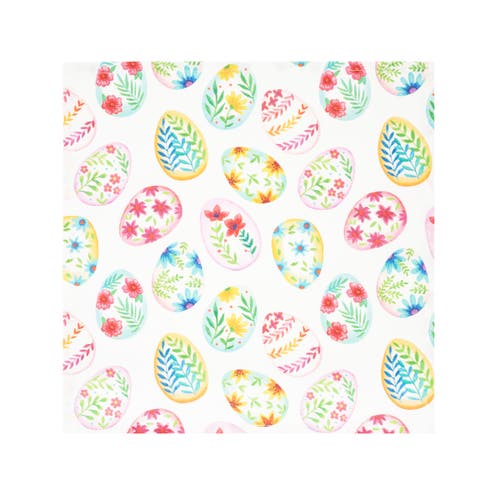 C & F Home C&f Home Colorful Easter Egg Charm & Plaid Cloth Napkins Set Of 6 In Green