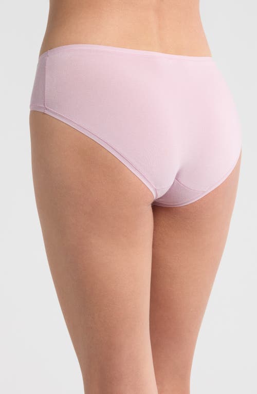 Natori Bliss Bare Cotton Hipster Briefs In Pink