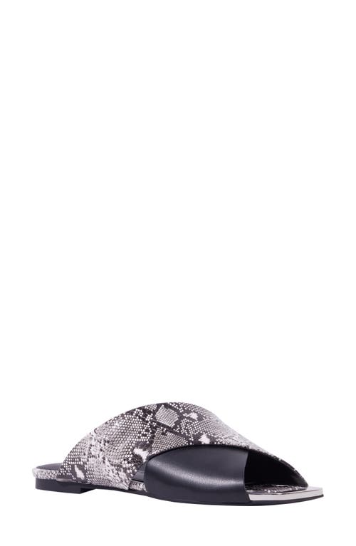 Katy Perry The Checked In Slide Sandal In Black