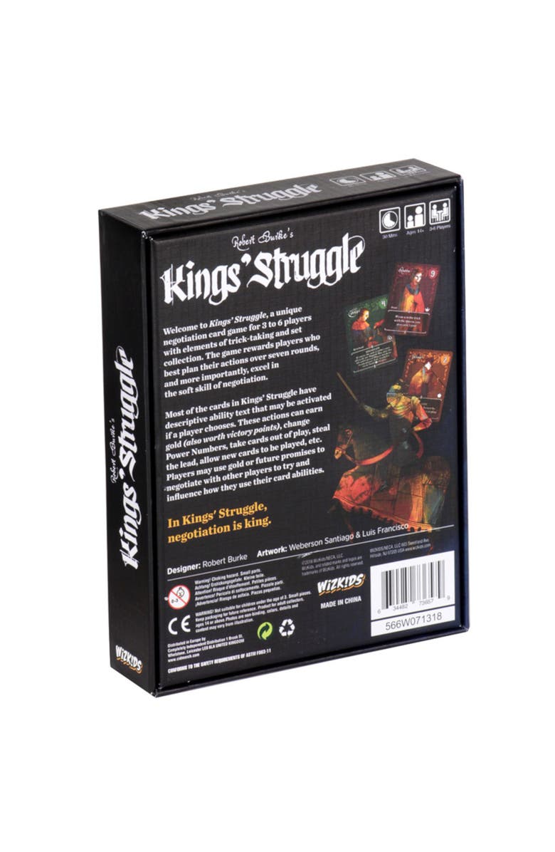 WizKids Games King
s Struggle Negotiation Focus Card Game, Alternate, color, Multicolored