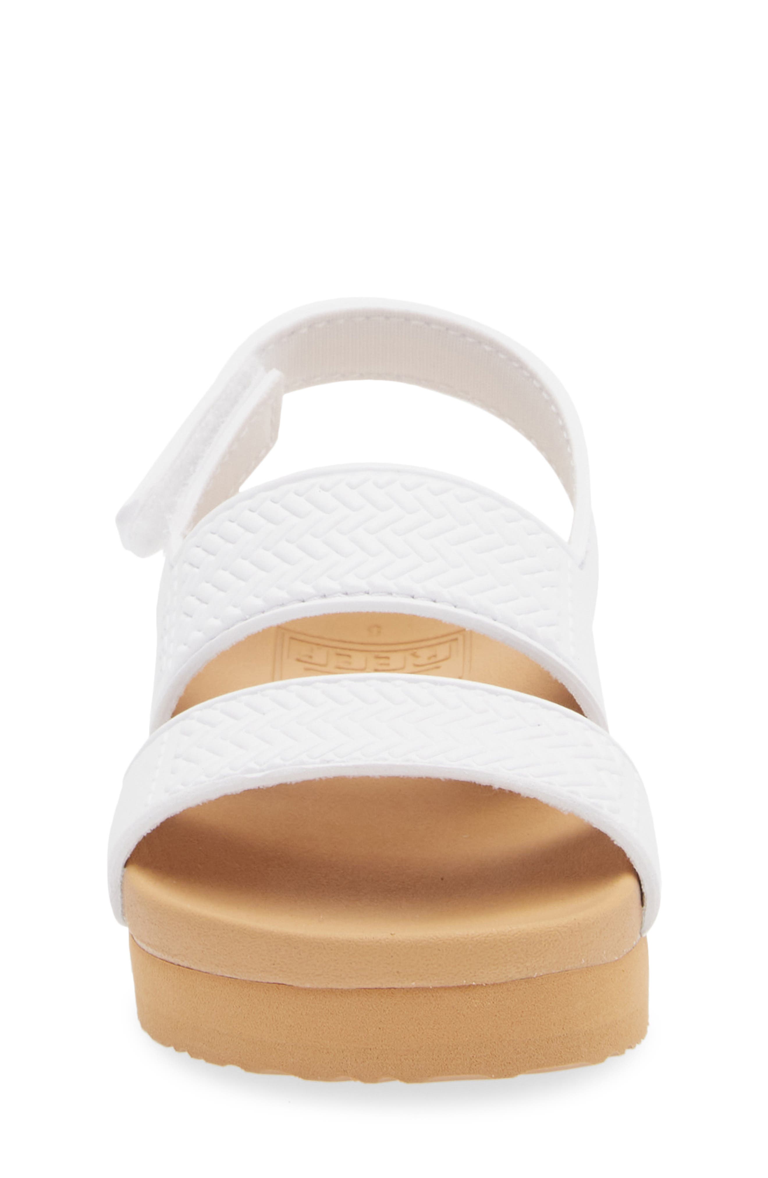 Reef Kids' Water Vista Slingback Sandal, Alternate, color, White/Tan