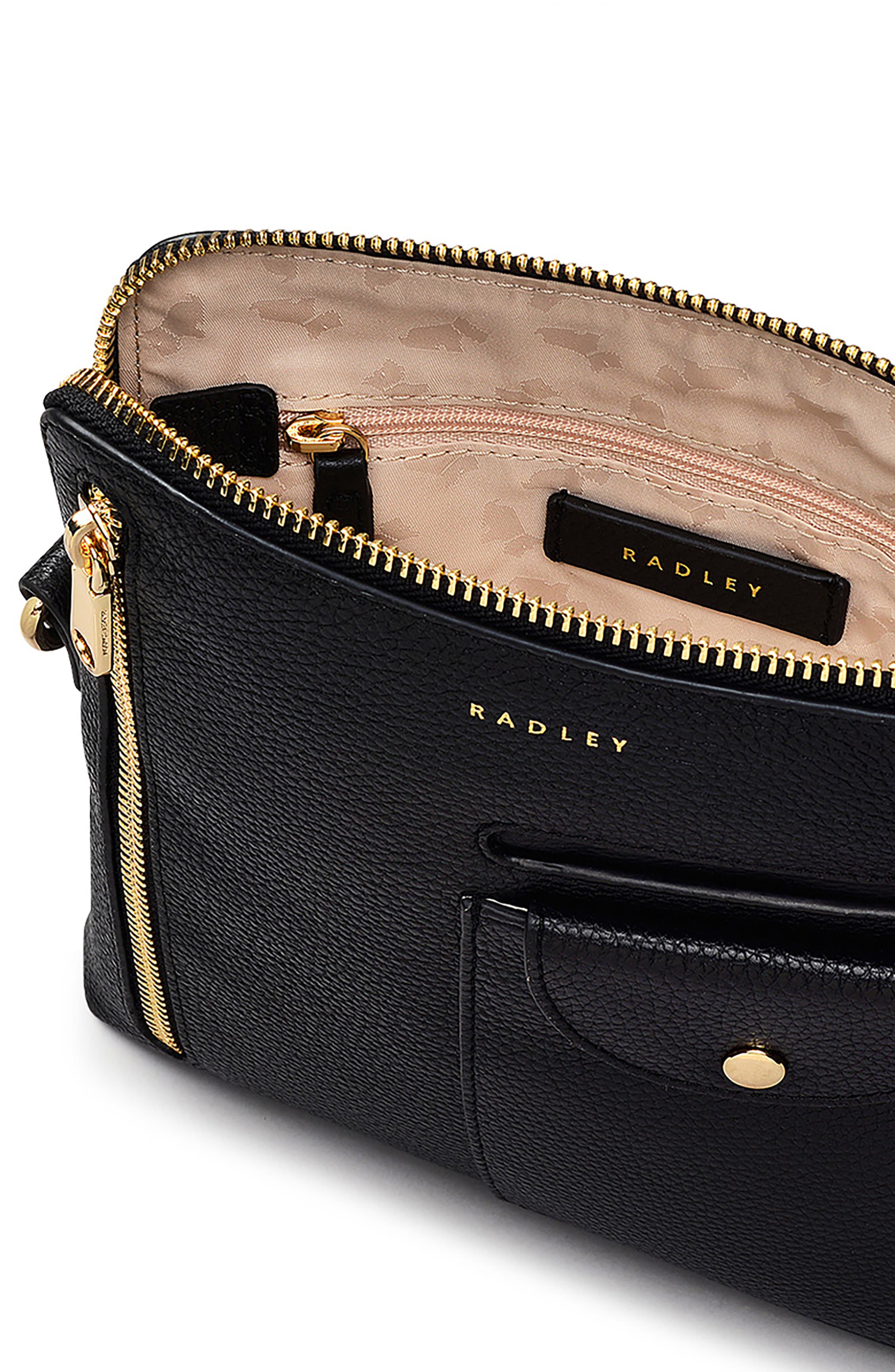 Radley Ridge Park Small Zip Crossbody Bag, Alternate, color, Black