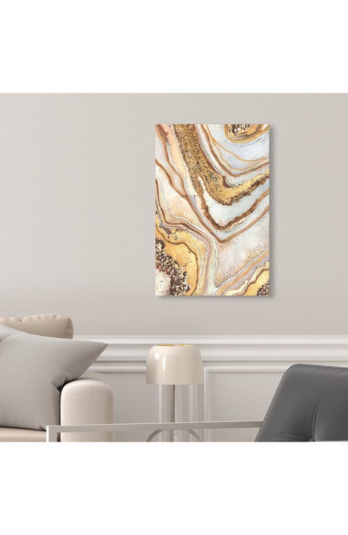Wynwood Studio Golden Lines Canvas Wall Art In Multi