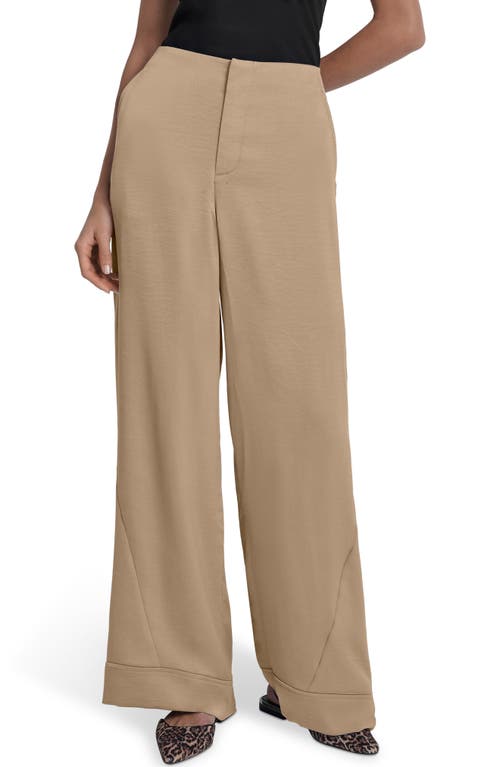 Dkny Wide Leg Pants In Brown