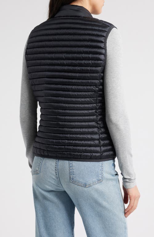 Save The Duck 'arabella' Black Gilet With Quilted Design In Black