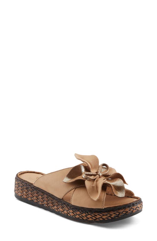 Spring Step Hilary Glam Slide Sandal In Beige