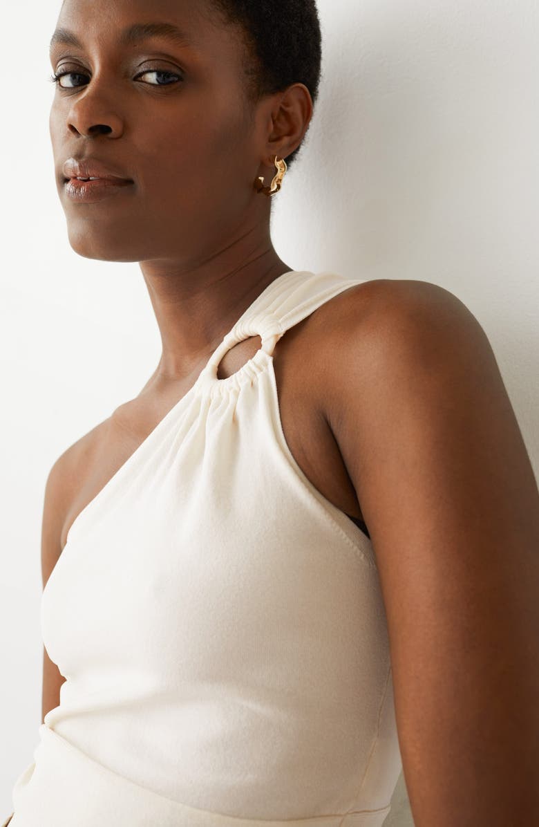 & Other Stories One-Shoulder Tie Hem Top, Alternate, color,