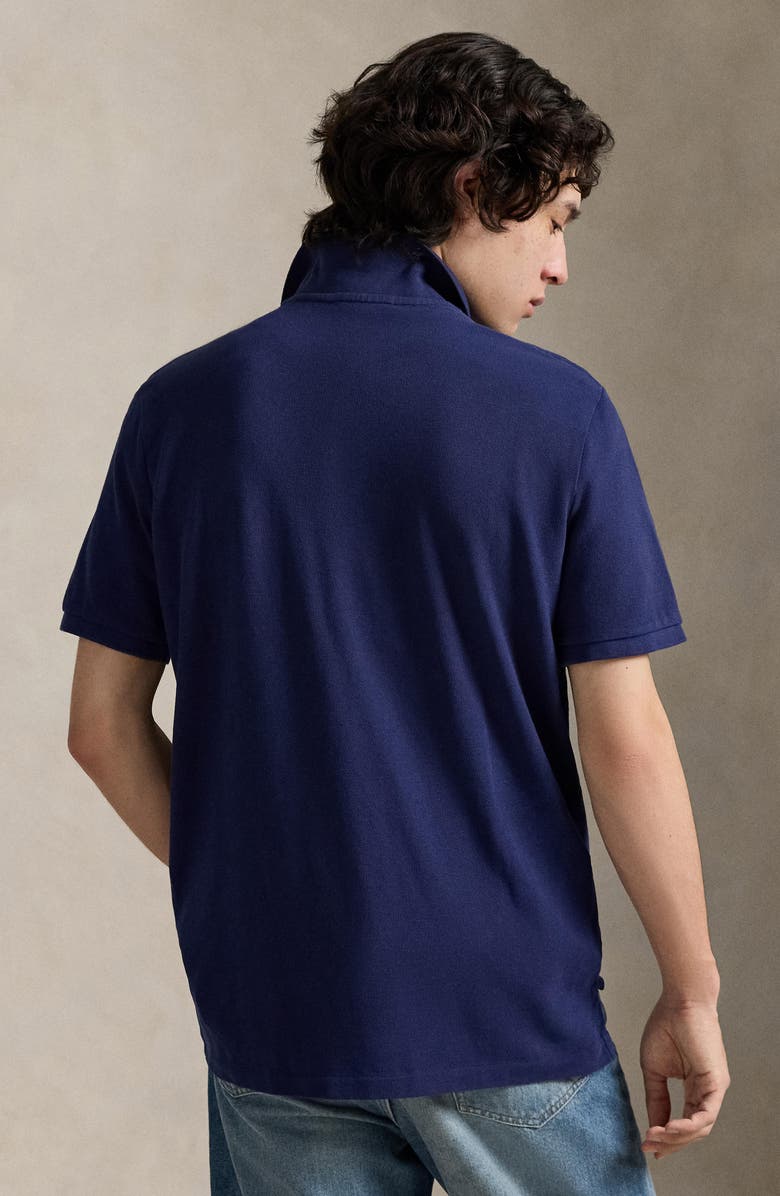 Polo Ralph Lauren Polo Bear Classic Fit Cotton Mesh Polo, Alternate, color, Freshwater-Denim Bear