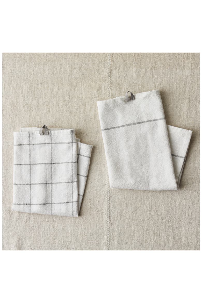 Essential Set of 2 Utility Kitchen Towels, Main, color, PEPPERCORN