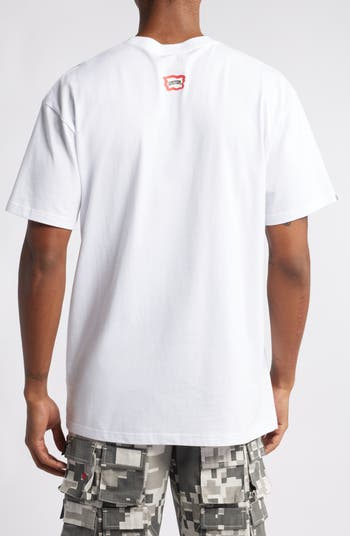 Blurred Cotton Graphic T-Shirt