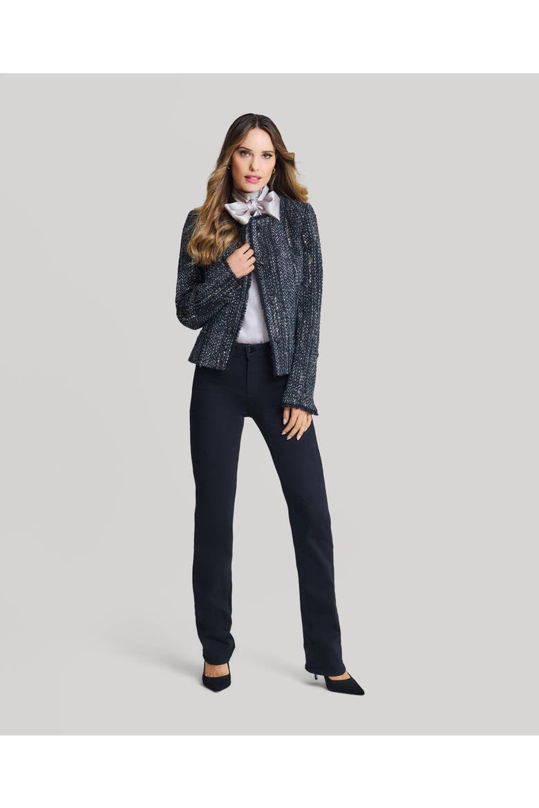 Audrey Boucle Jacket, Alternate, color, Black Glitter