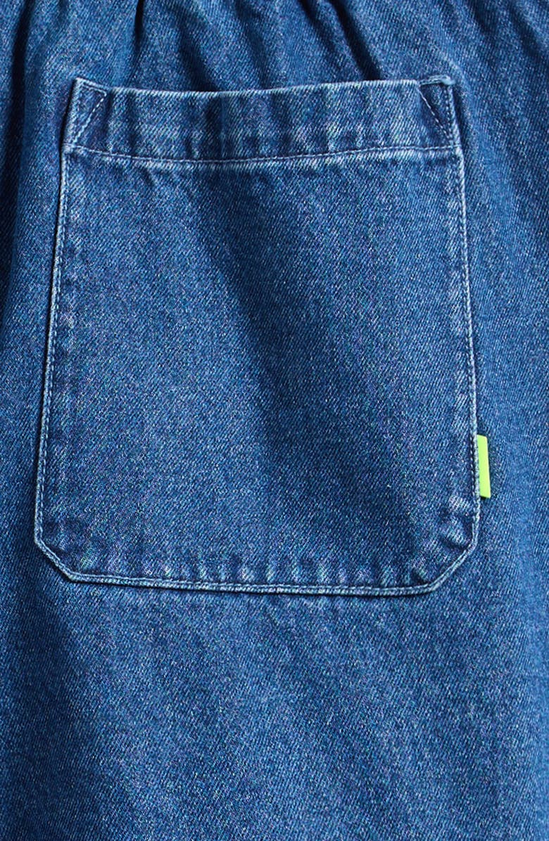 Nike Kids' Cotton Denim Drawstring Shorts, Alternate, color, 435 Mystic Navy/Coastal Blue