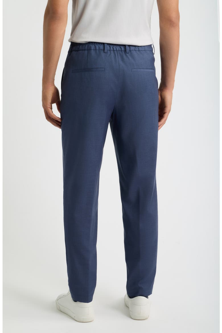 Virgin Wool Flat Front Trousers, Alternate, color, OPEN BLUE