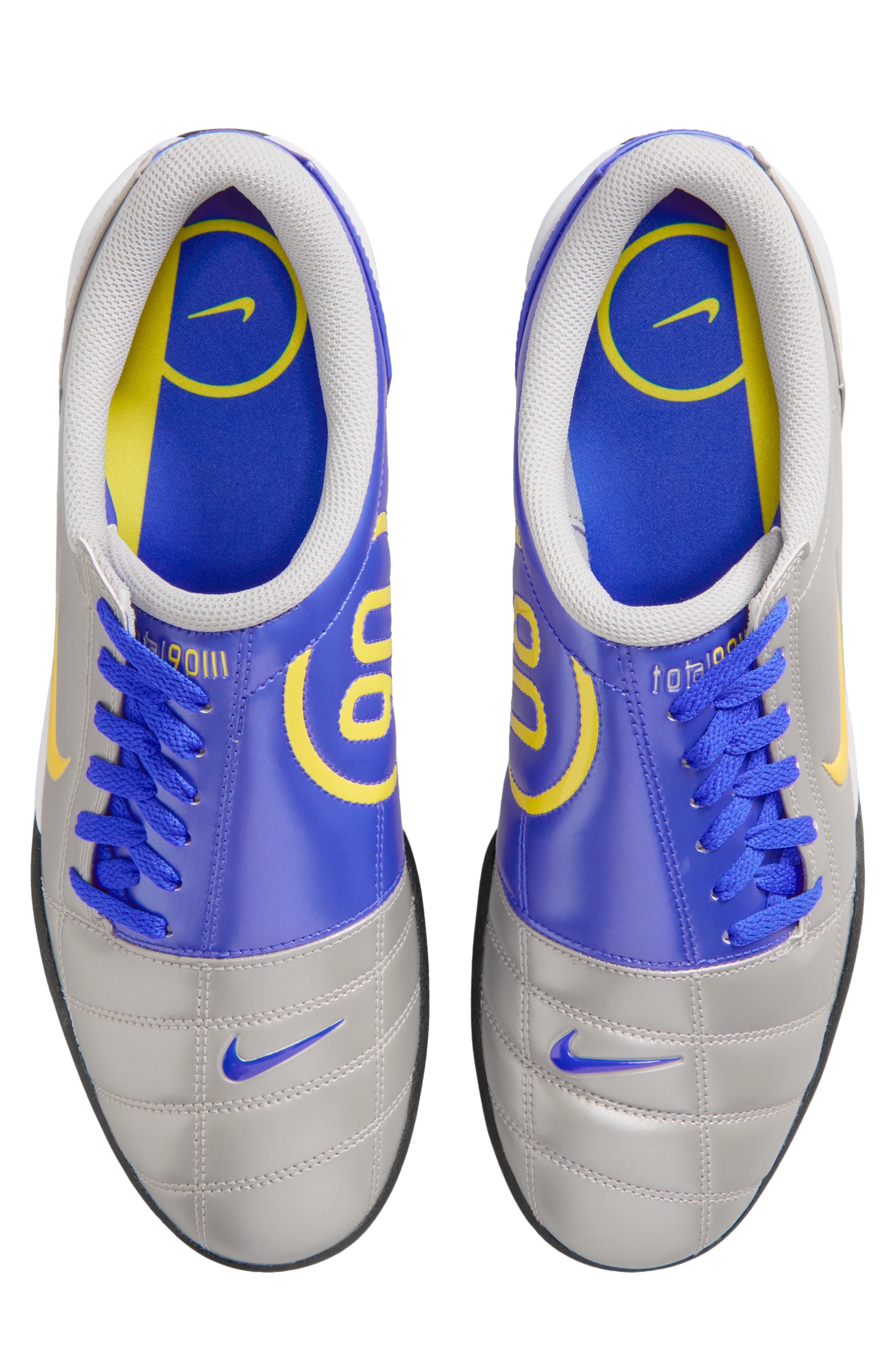 Total 90 Soccer Sneaker, Alternate, color, SILVER/ BLUE/ BLACK/ LIGHTNING