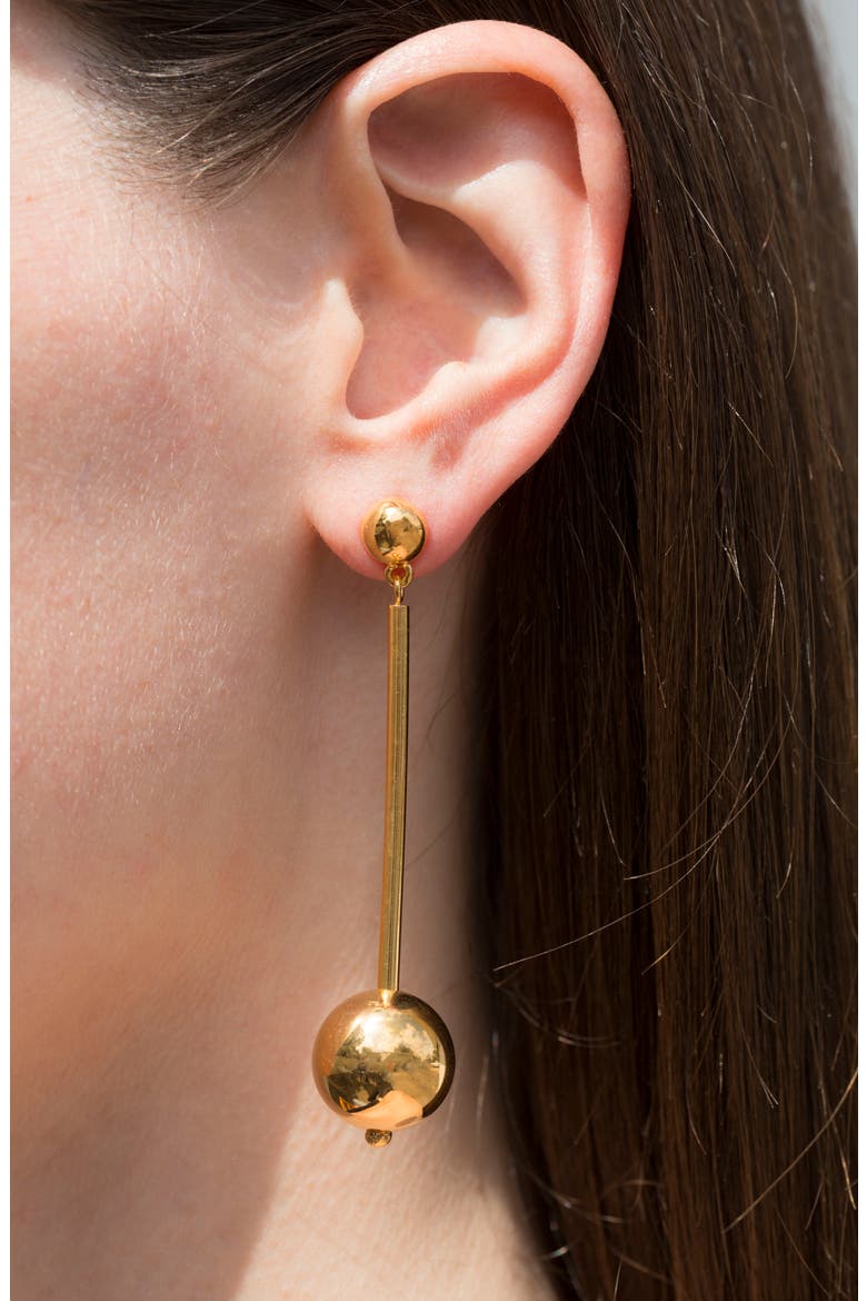 Suzanne Long Vermeil Drop Earrings, Alternate, color, GOLD